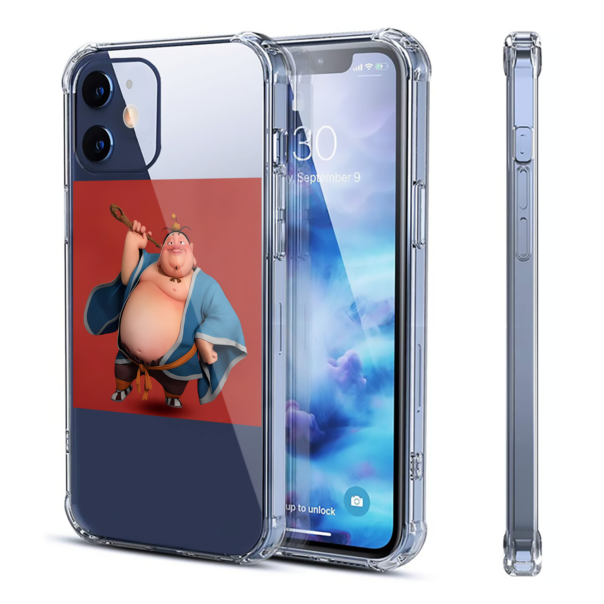 （画像用） Ne Zha 2 ナタ 魔童の大暴れ 【iPhone 12シリーズ対応】透明スマホケース（クリアソフトケース）